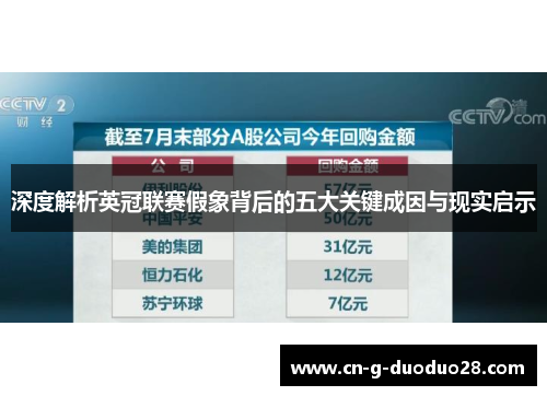 深度解析英冠联赛假象背后的五大关键成因与现实启示 深度解析英冠联赛假象背后的五大关键成因与现实启示